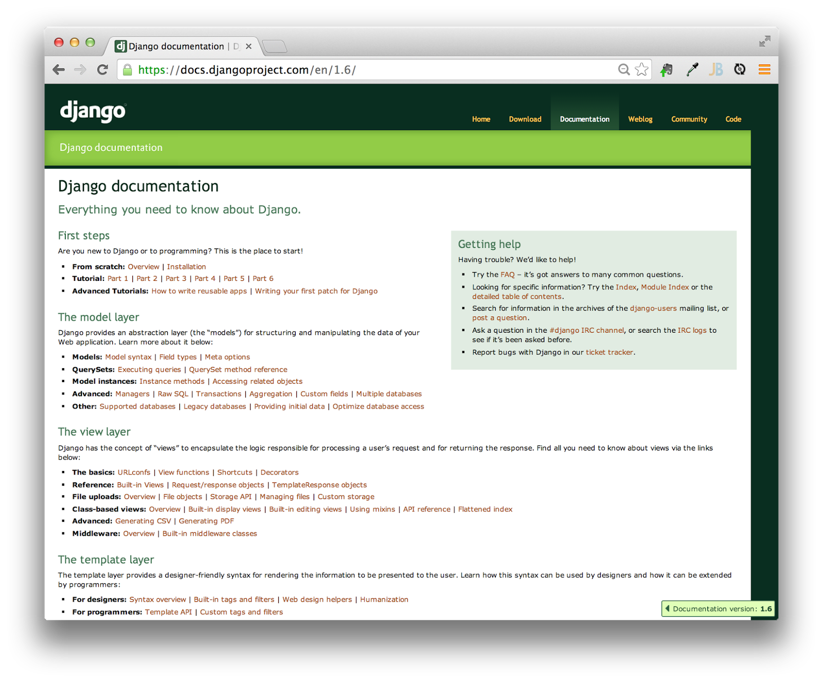 Django documentation