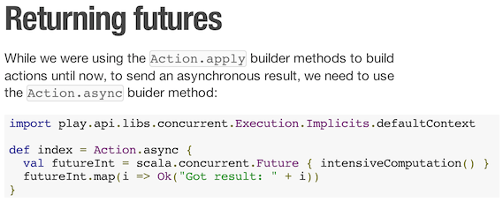 Returning futures
