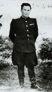 In his uniform