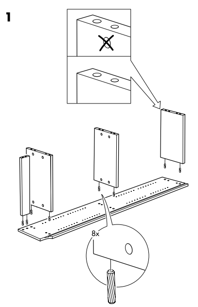 A typical page of Ikea instructions