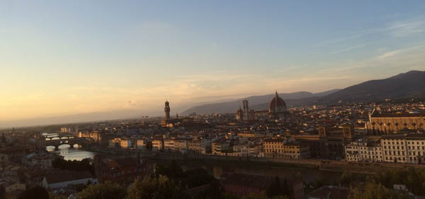 The view of Florence from Piazza Michelangelo