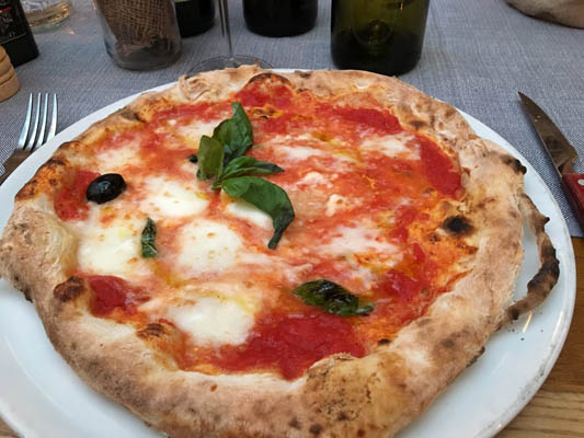 The best pizza place in Florence, Fuoco Matto, was right across the street from our apartment