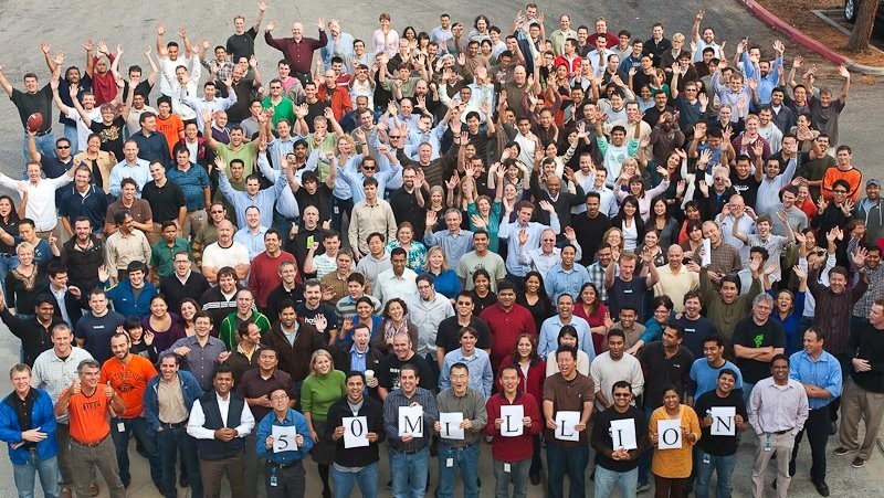 We hit 50 million members shortly after I joined (October, 2009)