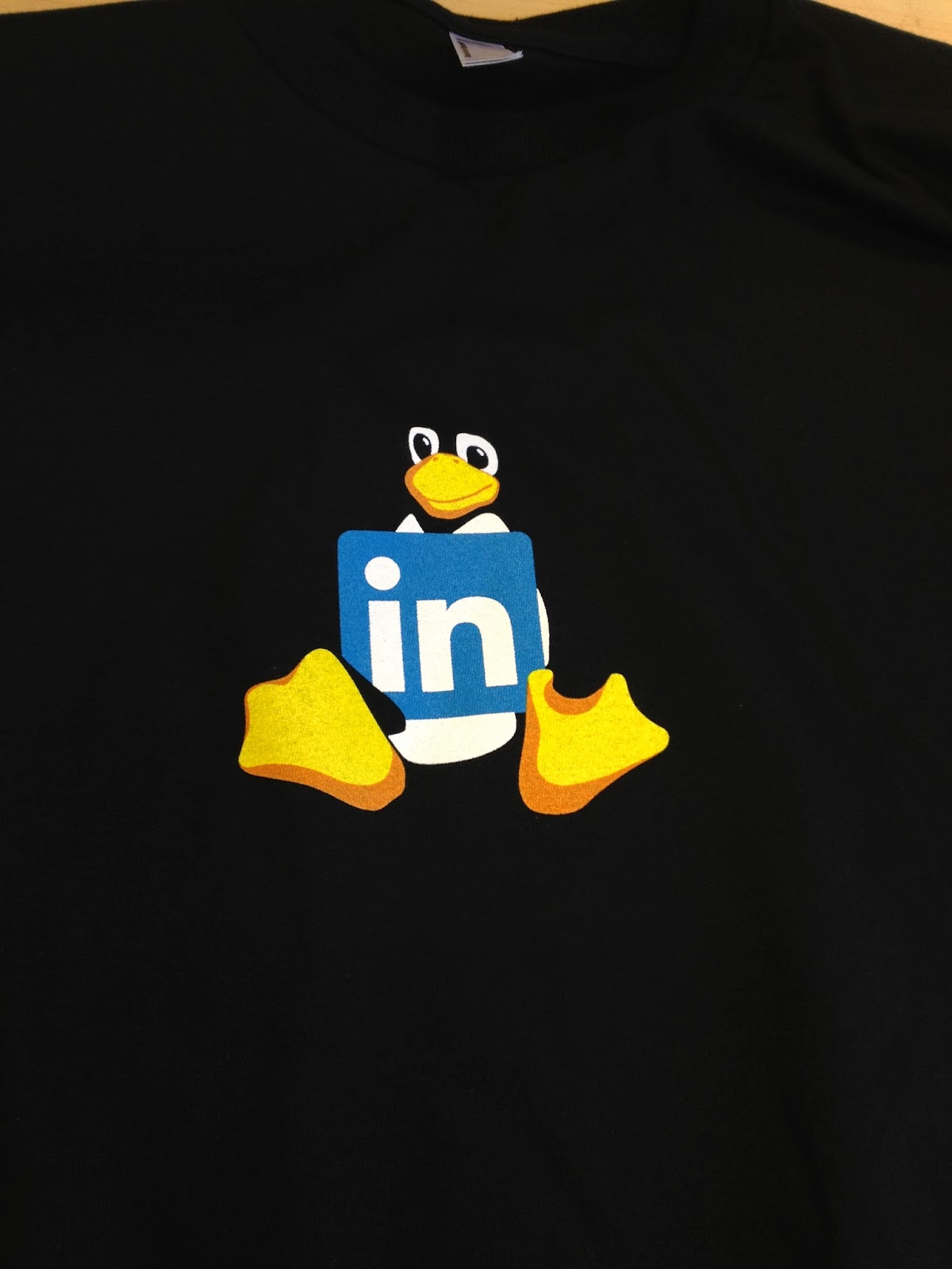 Linux at LinkedIn t-shirt (February, 2012)